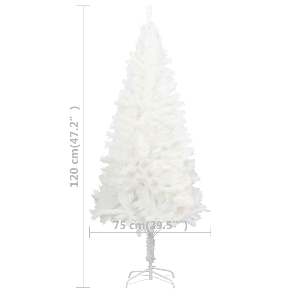 Artificial Pre-lit Christmas Tree White 120 cm