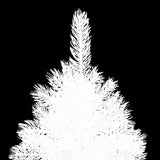 Artificial Pre-lit Christmas Tree White 210 cm - 45-Degree Angle