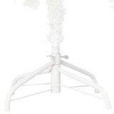 Artificial Pre-lit Christmas Tree White 210 cm - Rear View