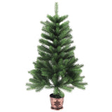 Artificial Pre-lit Christmas Tree 65 cm Green - Side View
