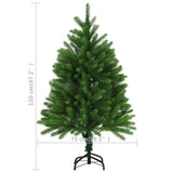Artificial Pre-lit Christmas Tree 120 cm Green - Low Angle