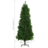 Artificial Pre-lit Christmas Tree 240 cm Green - Low Angle