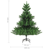 Nordmann Fir Artificial Pre-lit Christmas Tree Green 240 cm - Close-Up Angle
