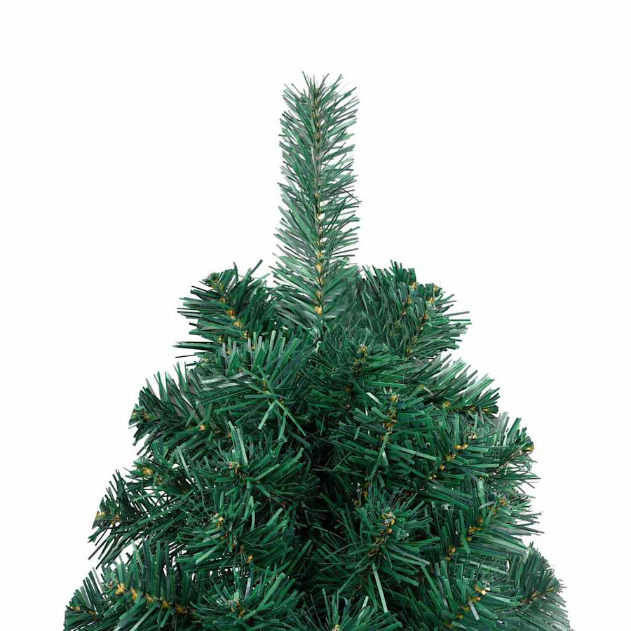 Artificial Half Pre-lit Christmas Tree with Ball Set Green 150 cm
