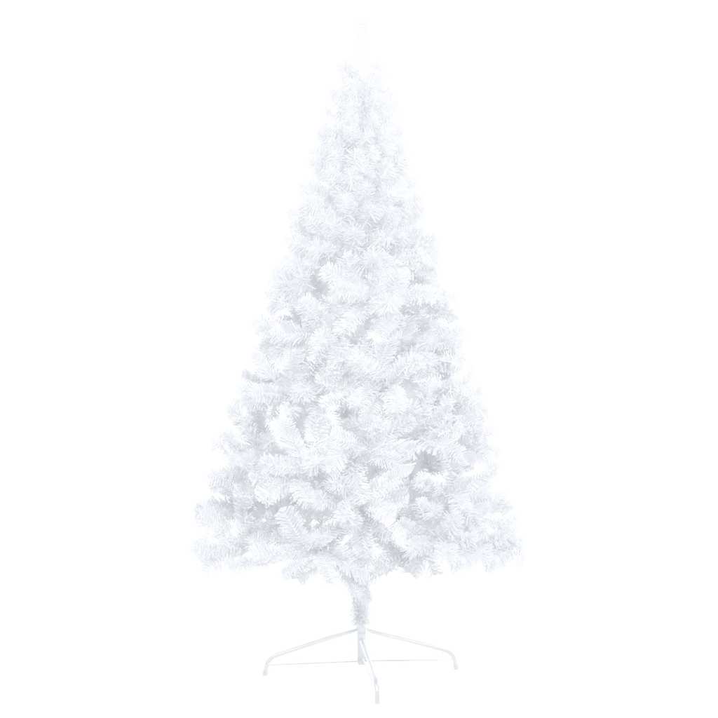 Artificial Half Pre-lit Christmas Tree with Ball Set White 120 cm