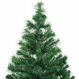 Artificial Pre-lit Christmas Tree with Ball Set 120 cm 230 Branches - Top-Down View