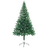 Artificial Pre-lit Christmas Tree with Ball Set 150 cm 380 Branches - Side View