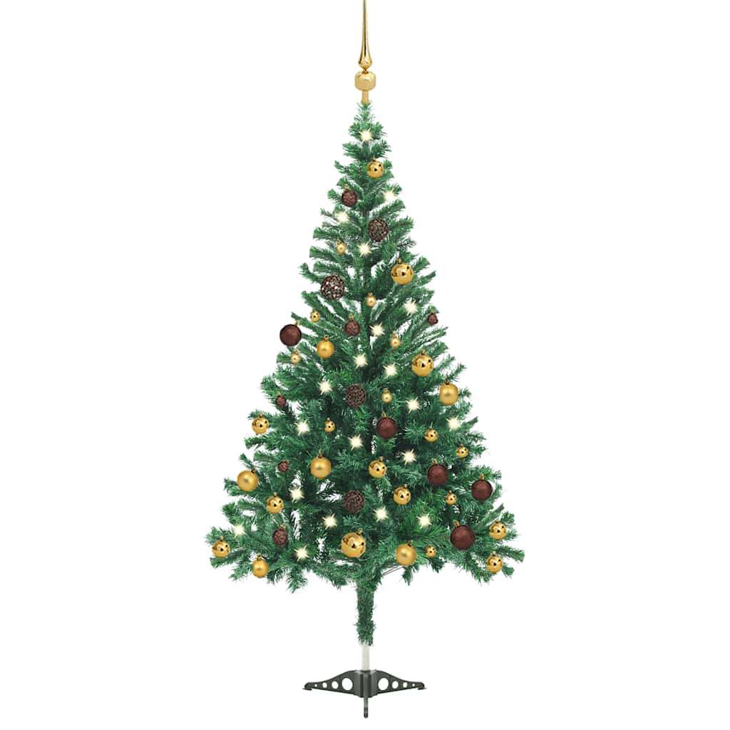 Artificial Pre-lit Christmas Tree with Ball Set 180 cm 564 Branches