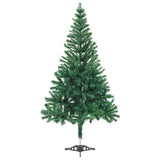Artificial Pre-lit Christmas Tree with Ball Set 210 cm 910 Branches - Side View