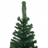 Artificial Pre-lit Christmas Tree with Ball Set L 240 cm Green - Top-Down View