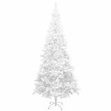 Artificial Pre-lit Christmas Tree with Ball Set L 240 cm White - Side View