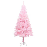 Artificial Pre-lit Christmas Tree with Ball Set Pink 120 cm PVC - Front View