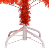 Artificial Pre-lit Christmas Tree with Ball Set Red 120 cm PVC