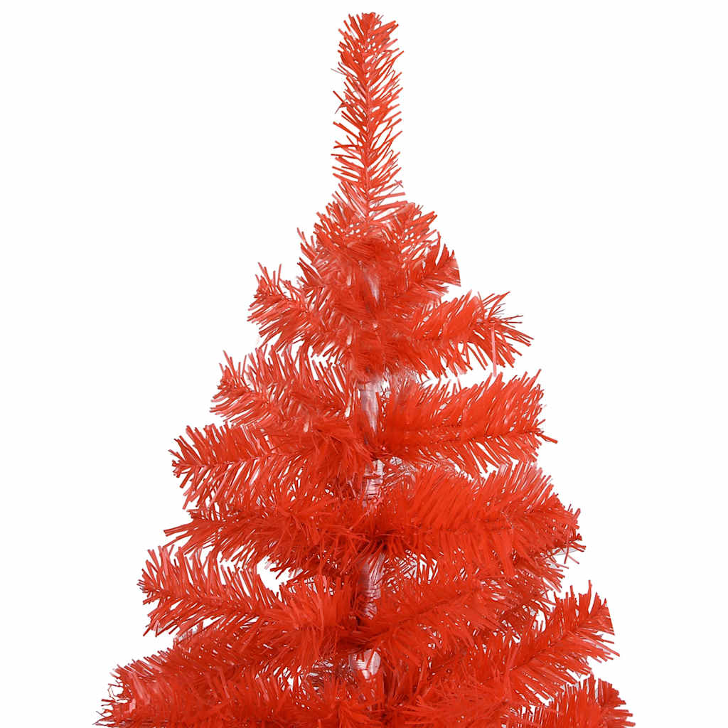 Artificial Pre-lit Christmas Tree with Ball Set Red 120 cm PVC