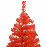 Artificial Pre-lit Christmas Tree with Ball Set Red 120 cm PVC