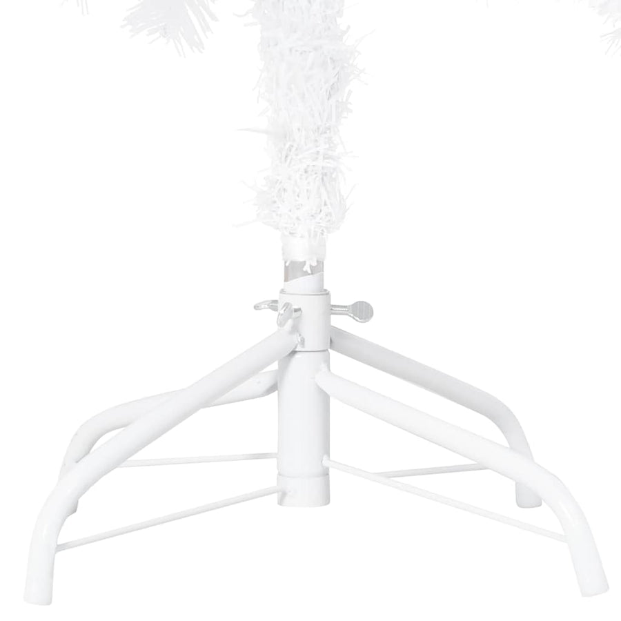 Artificial Pre-lit Christmas Tree with Ball Set White 210cm PVC