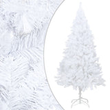 Artificial Pre-lit Christmas Tree with Ball Set White 240 cm - Close-Up Angle