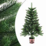 Artificial Pre-lit Christmas Tree with Ball Set 65 cm Green - Front View