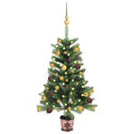 Artificial Pre-lit Christmas Tree with Ball Set 90 cm Green