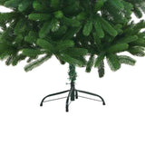 Artificial Pre-lit Christmas Tree with Ball Set 180 cm Green - Top-Down View