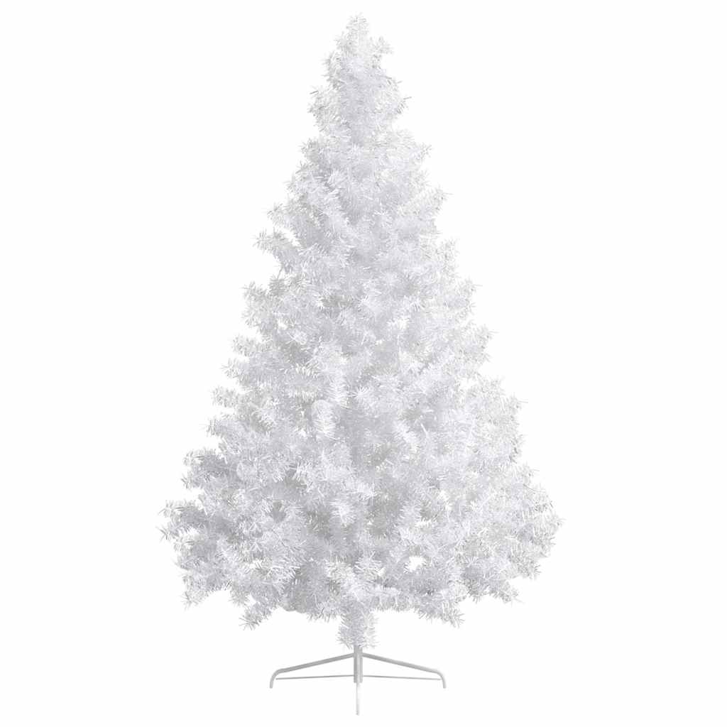 Artificial Half Pre-lit Christmas Tree with Ball Set White 210 cm
