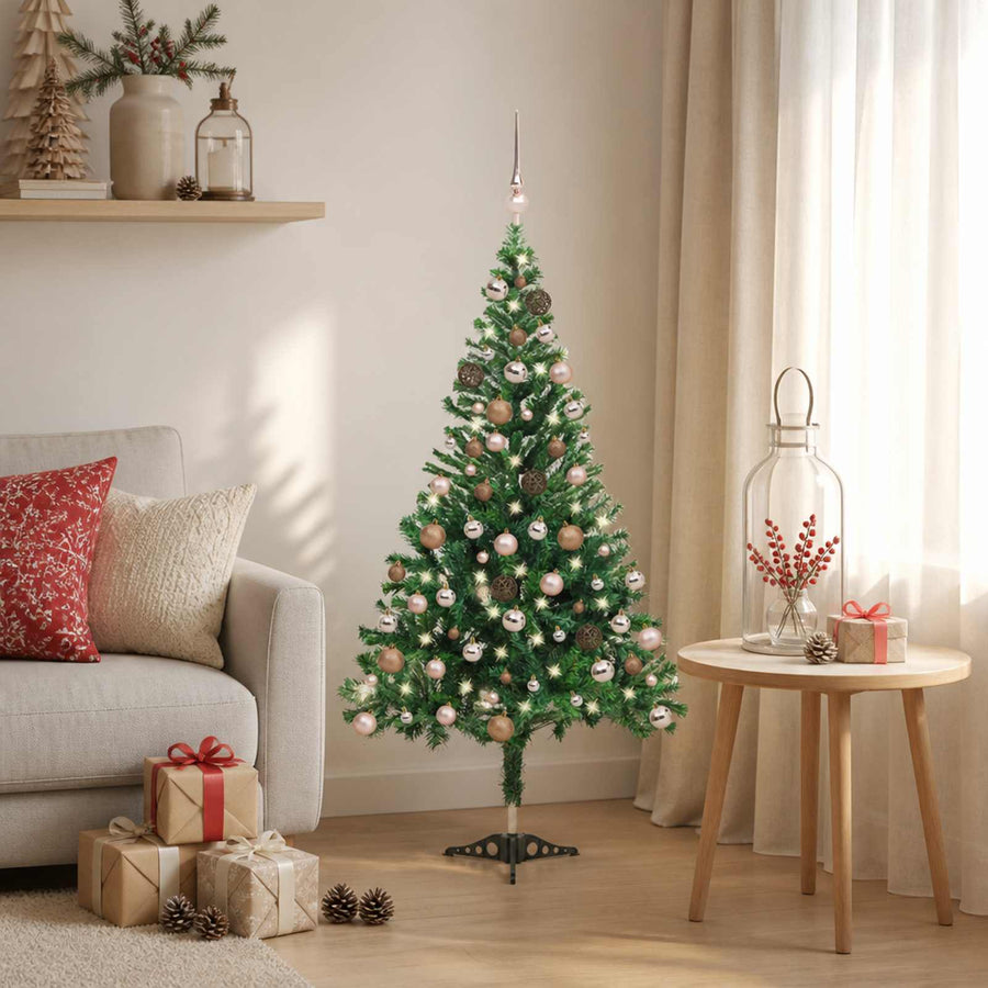 Artificial Pre-lit Christmas Tree Ball Set 120 cm 230 Branches