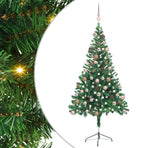Artificial Pre-lit Christmas Tree Ball Set 150 cm 380 Branches