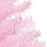 Artificial Pre-lit Christmas Tree with Ball Set Pink 120 cm PVC - 45-Degree Angle