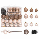 Artificial Pre-lit Christmas Tree with Ball Set Pink 210 cm PVC - Rear View