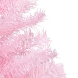 Artificial Pre-lit Christmas Tree with Ball Set Pink 240 cm PVC - 45-Degree Angle