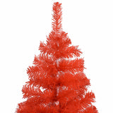 Artificial Pre-lit Christmas Tree with Ball Set Red 120 cm PVC