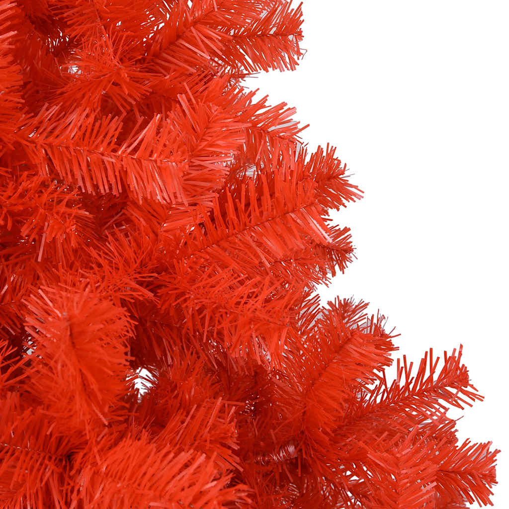Artificial Pre-lit Christmas Tree with Ball Set Red 120 cm PVC