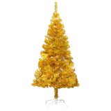 Artificial Pre-lit Christmas Tree with Ball Set Gold 120 cm PET - Front View