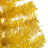 Artificial Pre-lit Christmas Tree with Ball Set Gold 240 cm PET