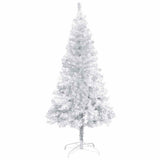 Artificial Pre-lit Christmas Tree with Ball Set Silver 120 cm PET - Front View