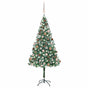 Artificial Pre-lit Christmas Tree with Ball Set Pinecones 180cm