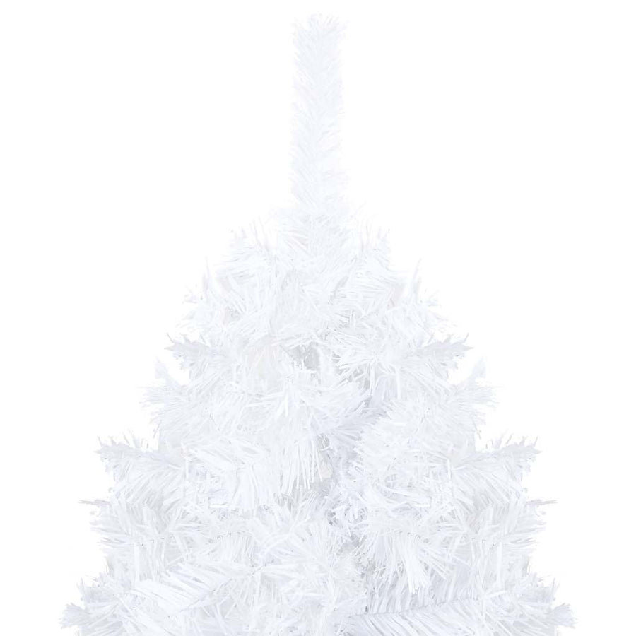 Artificial Pre-lit Christmas Tree with Ball Set White 120cm PVC