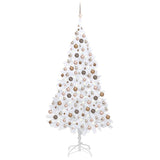 Artificial Pre-lit Christmas Tree with Ball Set White 240 cm
