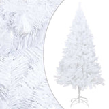 Artificial Pre-lit Christmas Tree with Ball Set White 240 cm - Front View