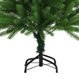 Artificial Pre-lit Christmas Tree with Ball Set 120 cm Green - Top-Down View