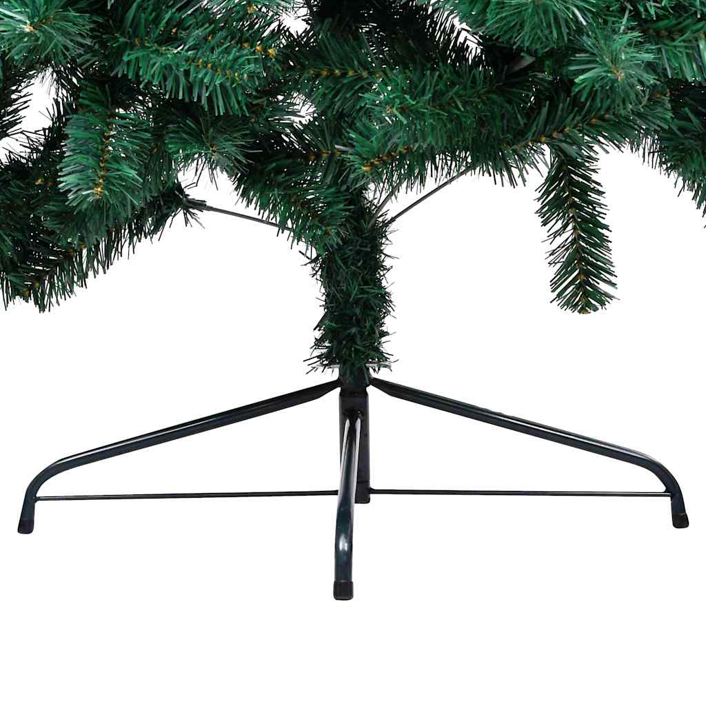 Artificial Half Pre-lit Christmas Tree with Ball Set Green 150 cm