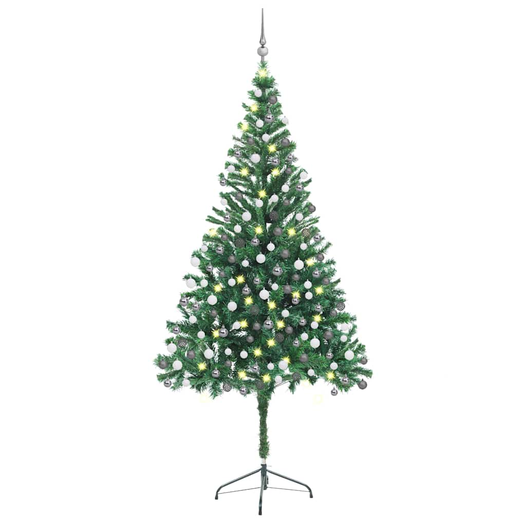 Artificial Pre-lit Christmas Tree with Ball Set 210 cm 910 Branches