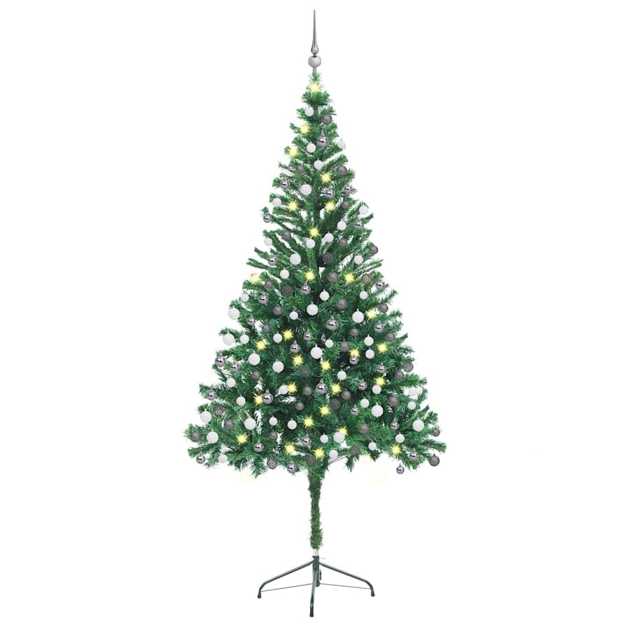 Artificial Pre-lit Christmas Tree Ball Set 210 cm 910 Branches