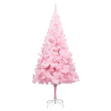 Artificial Pre-lit Christmas Tree with Ball Set Pink 210 cm PVC