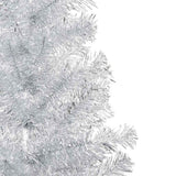 Artificial Pre-lit Christmas Tree with Ball Set Silver 150 cm PET