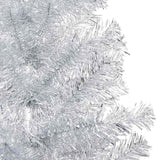 Artificial Pre-lit Christmas Tree with Ball Set Silver 240 cm PET