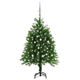 Artificial Pre-lit Christmas Tree with Ball Set 120 cm Green