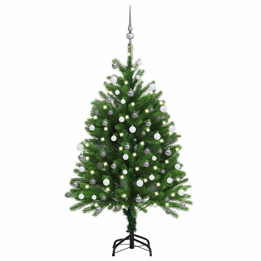 Artificial Pre-lit Christmas Tree with Ball Set 120 cm Green