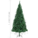 Artificial Pre-lit Christmas Tree 300 cm Green - Rear View