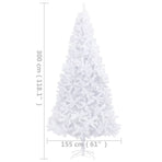 Artificial Pre-lit Christmas Tree 300 cm White